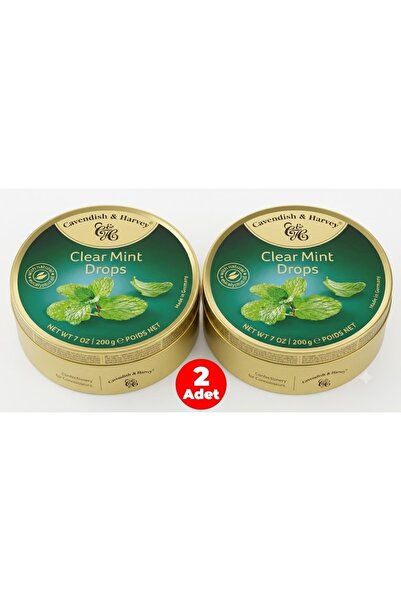 Cavendish & Harvey Clear Mint Drops Nane Aromalı Şeker 200gr (2 ADET)