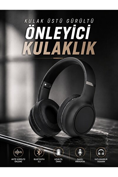 Genel Markalar Kulak Üstü Kablosuz Bluetooth Kulaklık Gürültü Önleyici Ayarla...