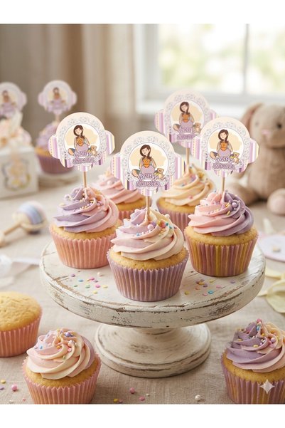 Deniz Party Store BABY SHOWER TEMALI KÜRDAN 10 ADET