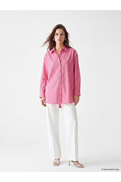 LC Waikiki Striped Oversize Women's Shirt Tunic
