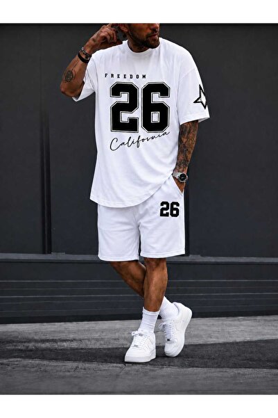 LOTS MODA Freedom 26 California Oversize Men's T-Shirt Shorts Set