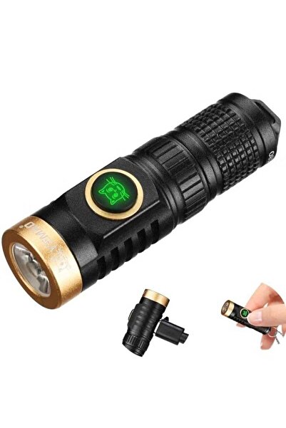 Generic 800 Lumens Rechargeable Mini EDC Flashlight Keychain Ultra Bright LED...