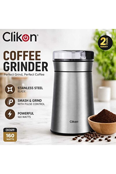 CLIKON Coffee Grinder 160W Stainless Steel Blade Electric Grinder