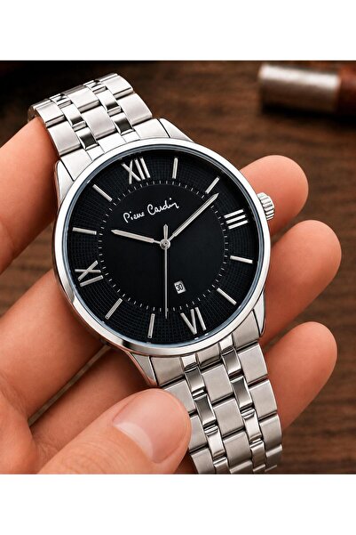 Pierre Cardin Men's Wristwatch with Steel Strap with 2 Years Warranty Special...