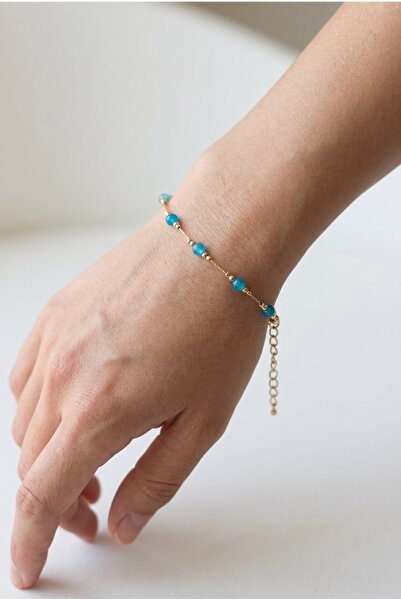 Mijja Gold Color Lacquer Coating Tarnish Resistant Lapis Lazuli Natural Stone...