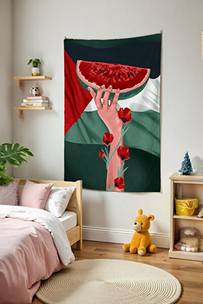 Tepeli Home Free Palestine Aesthetic Wall Covering – Anime Room Decor Tapestr...