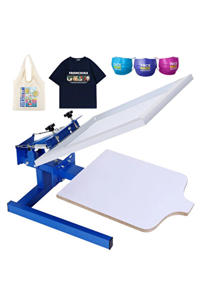 Rayah VEVOR Screen Printing Machine, 1 Color 1 Station Silk Screen Printing P...