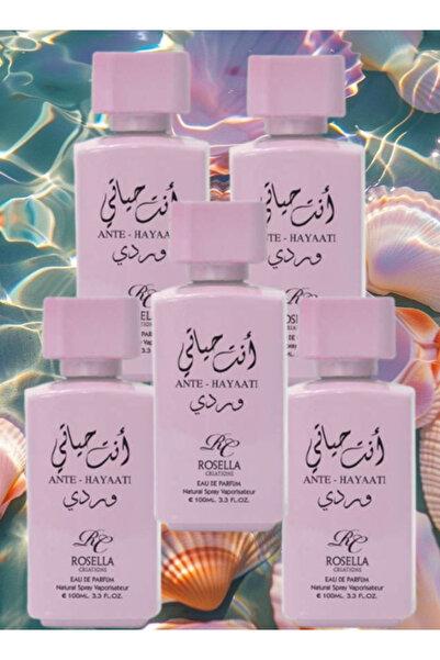ROSELLA 5 Pieces Ante Hayaati Wardi Perfume 100ML