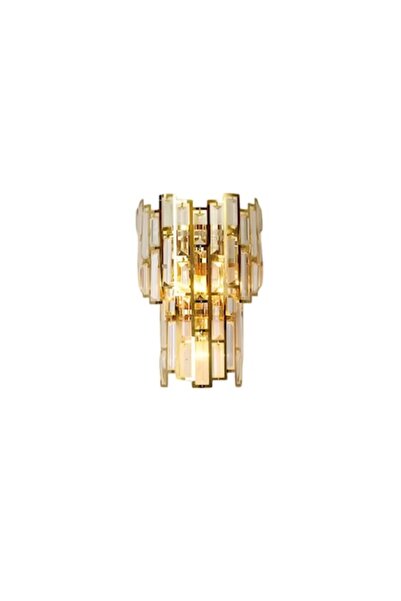 GIMASE Aplică de perete, de interior, lumină caldă, auriu transparent