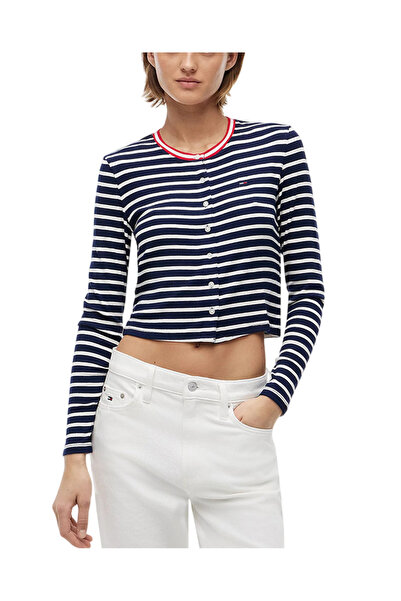 Tommy Hilfiger Γυναικεία Ζακέτα Navy Μπλε Tommy Jeans DW0DW22805-0A7