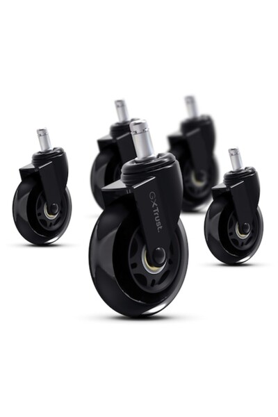 Trust Set de 5 roți pentru scaun de gaming GXT 702, Negru