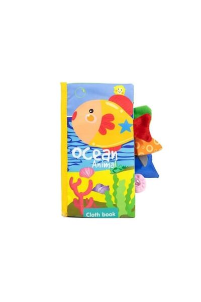 woopie Carte textilă Mora, senzorială, multicoloră, 12.5x22cm