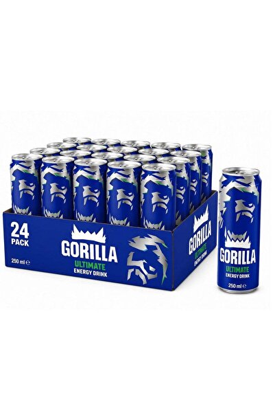 GORILLA Ultimate Energy Drink 250ml x 24 Cans – Energy Boost with Caffeine, T...