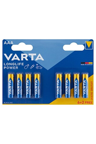 Varta Baterii alcaline R3 AAA Longlife Power 8 bucăți/blister 4903/8-VARTA