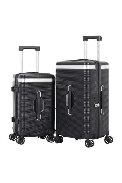 AVIATOR 2-Piece 28" & 24" Brand Travel Luggage - Shatter-Resistant Pc Materia...