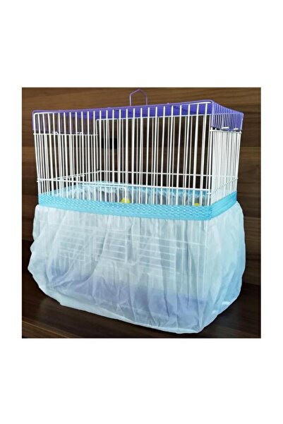 Fizzy Büyük Battal Boy Kuş Kafes Tülü XXL 70 x 35 x 30 cm - Renk Mavi