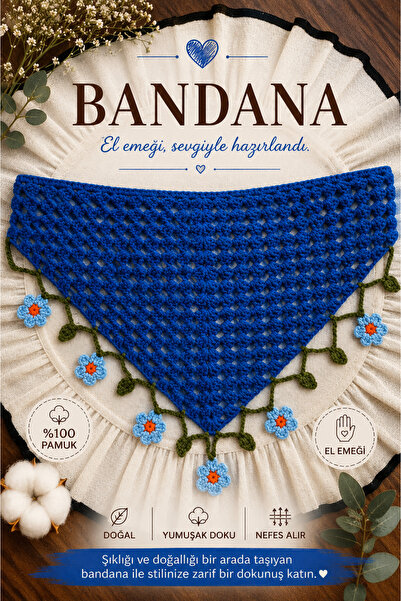 Bikaya Home Handmade Knitted Bandana |   100% Cotton |   Multi-Purpose Waist ...