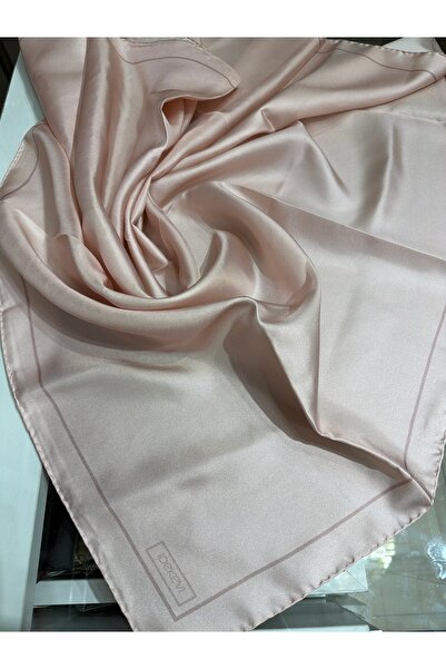 ipekevi Plain Twill Silk Scarf Powder 01115