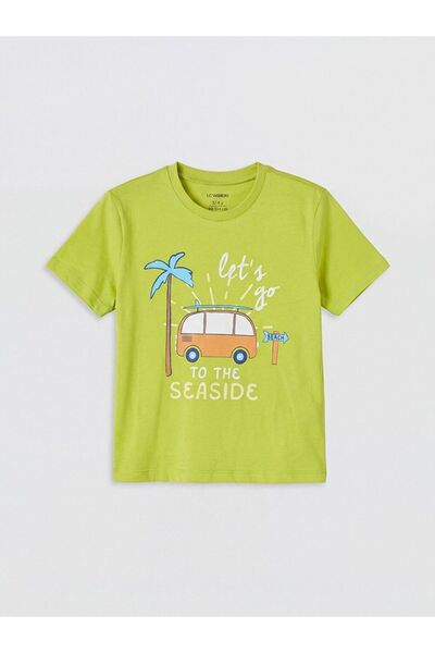 LC Waikiki Crew Neck Printed Boy's T-Shirt