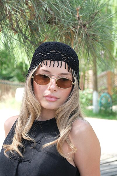 YENGEÇ Beaded Hair Net Hat