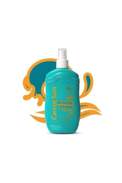 Carrot Sun Tanning Oil Spray with Sea Salt Extract - For a quick and long-las...