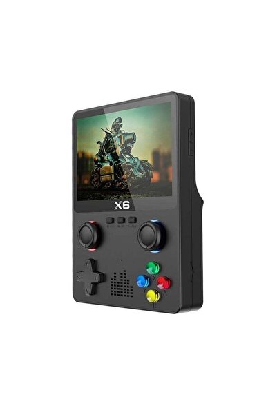 PopZa جهاز ألعاب محمول X6 ريترو بشاشة LCD مقاس 3.5 بوصة، يحتوي على أكثر من 10...