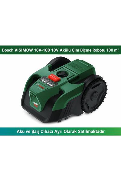 Bosch VISIMOW 18V-100 18V Akülü Çim Biçme Robotu 100 m² (Solo) 06008E1001