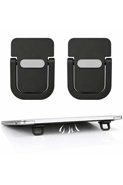 O Ozone 2 PCS Portable Invisible Laptop Stand, Self-Adhesive Foldable Aluminu...