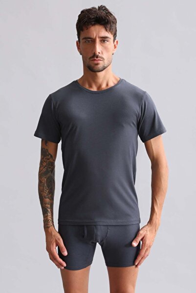 Aytuğ&Mısırlı Egyptian Modal by Tencel Hercules Slim Fit Crew Neck Undershirt...