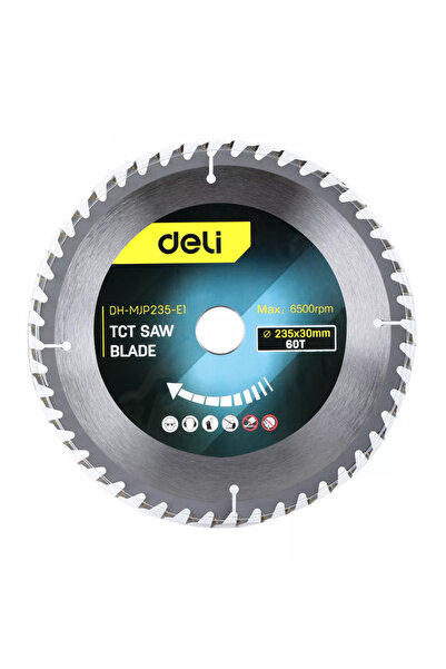 Deli δίσκος κοπής ξύλου DH-MJP235-E1, 60 δόντια, 235mm, 6500rpm