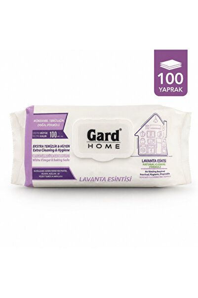Gard Home Lavanta Esintisi Yüzey Temizlik Havlusu 100 Yaprak - Doğal Çok Amaç...