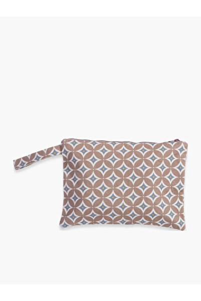 Nef Nef Homeware Λαμπερή Τσάντα Παραλίας 33x23 Καφέ - Nef Nef