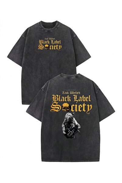 Touz Moda Black Label Society štampana unisex majica prevelikog kroja