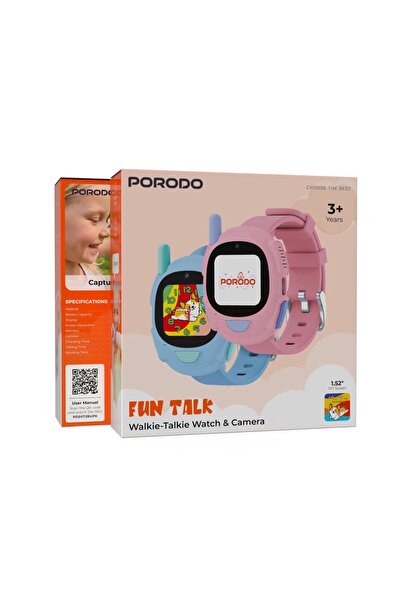 MAXTOP Porodo Kids Fun Talk Smart Watch for Children with Camera and Intercom