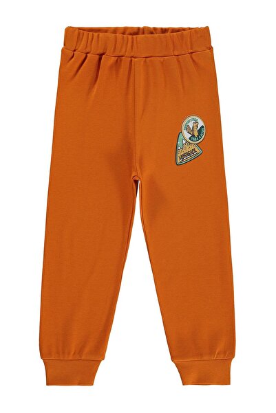 Civil Boys Great Printed Sweatpants for Ages 2-5 - Orange