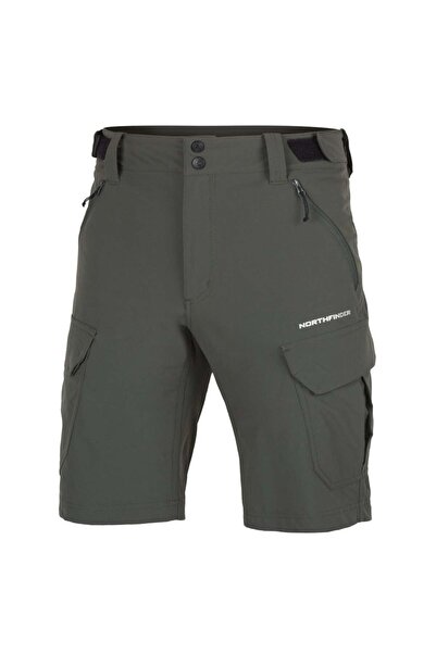 NORTHFINDER Pantaloni scurți de trekking pentru bărbați Anthon-Verde închis-S