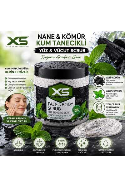 x5 Scrub Charcoal and Mint Extract Facial Peeling Anti-Blackhead Purifying Po...
