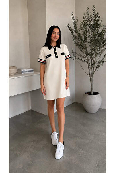 CyRo Modal Fabric Sleeve Conditioned Garnished Dress