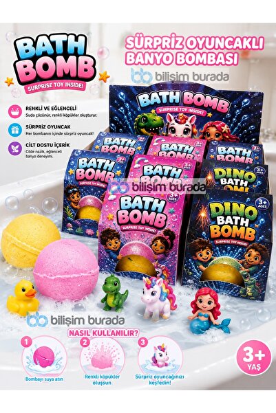 kruxon Sürpriz Oyuncaklı Banyo Topu Maxi