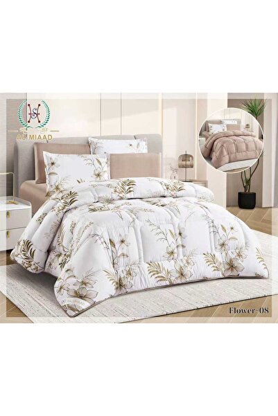 ALMIAAD Double Quilted Double-Sided Puffy Quilt - Soft Microfiber |   Nefren ...