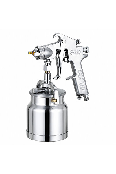 Generic S770S Pneumatic Paint Sprayer, 1.8mm Nozzle, 1000ml Suction Feed Cup,...