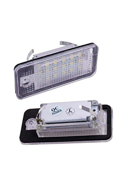 Vivendo Set 2 lampi LED numar Audi A3 A4 B6 B7 A5 A6 A8 Q7, Canbus, Plug & Pl...