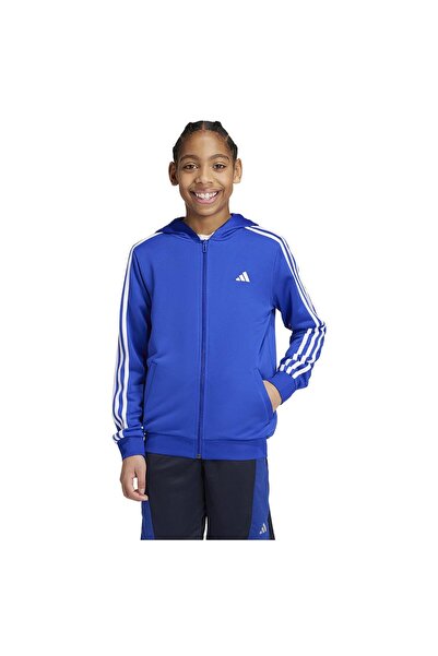 adidas KidsTrain-Essentials Hanorac cu fermoar integral Aeroready cu 3 dungi 128