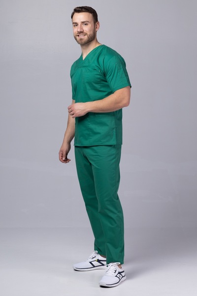 tag Costum medical premium MEN COTTON STRETCH pentru barbati, Bumbac flexibil...