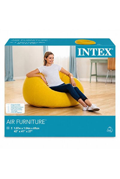 Intex Φουσκωτή Πολυθρόνα Air Furniture, 107 x 104 x 69 εκ., Φουσκωτή Πολυθρόν...