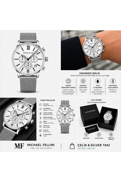 Michael Fellini Men's Wristwatch Mf2253
