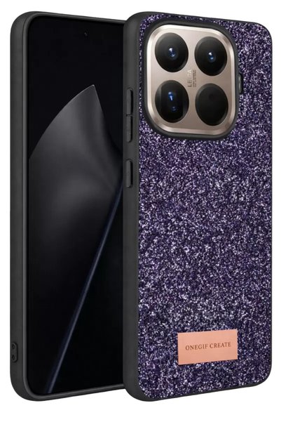 northcity n Onegif Xiaomi Mi 15t Pro Compatible Bright Glitter Cover - Deep P...