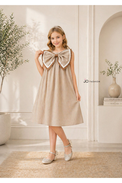 Jo Siren Dress - Girls' Dress with a Soft and Elegant Design and a Distinct B...