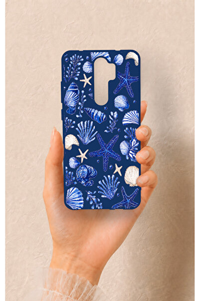 Vip Case Redmi Note 8 Pro Uyumlu Deniz Kabuğu Desenli Silikon Kılıf