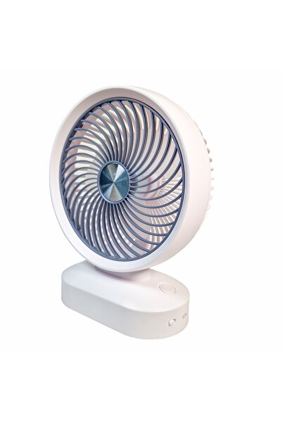 Naimeed Company Ventilator, cu baterie, Naimeed D5853, USB, Alb, 197x255x78mm